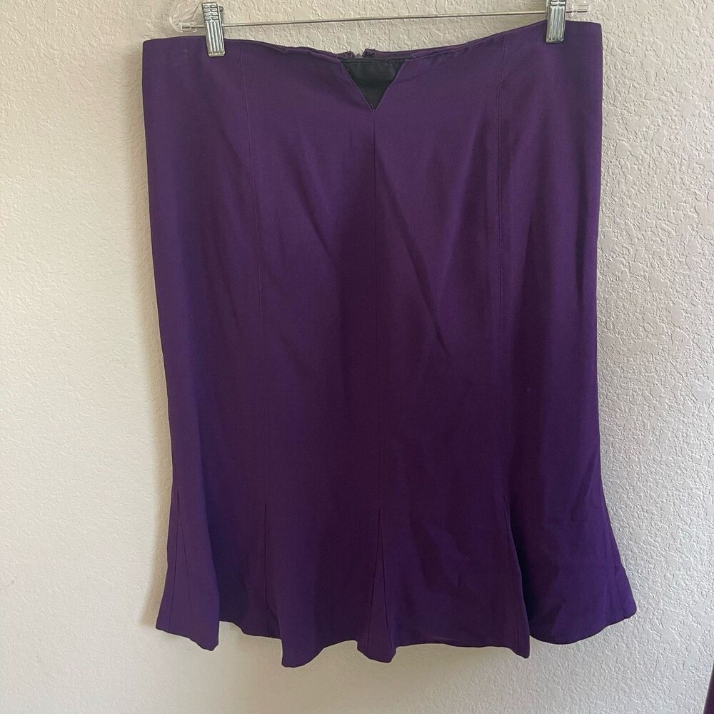 Women's Purple Tailored Blazer and Skirt Suit Set - Picture 6 of 16